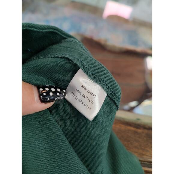 Whit Green Penny Jumpsuit Belt $450 Garmentory Structured Well Made - Picture 12 of 13